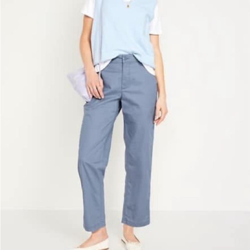 Blue Casual Pants